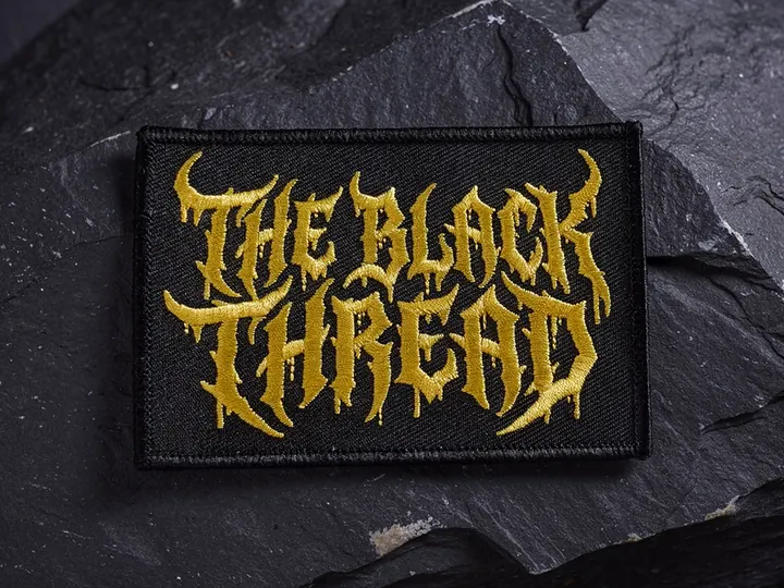 The Black Thread embroidered patch